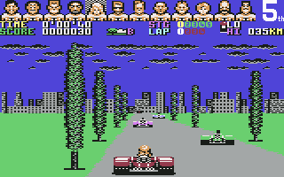 Power Drift screenshot 5 for Commodore 64